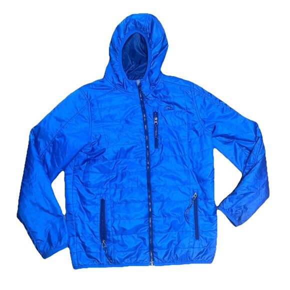 L.L. Bean Other - LL Bean Packaway Puffer Quilted Hooded Jacket Blue Primaloft Boys Large 14-16